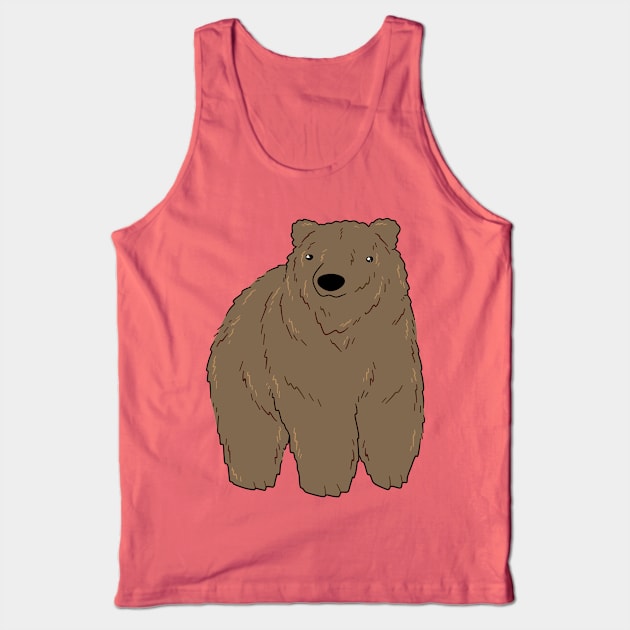 Cute Grizzly Bear Tank Top by saradaboru